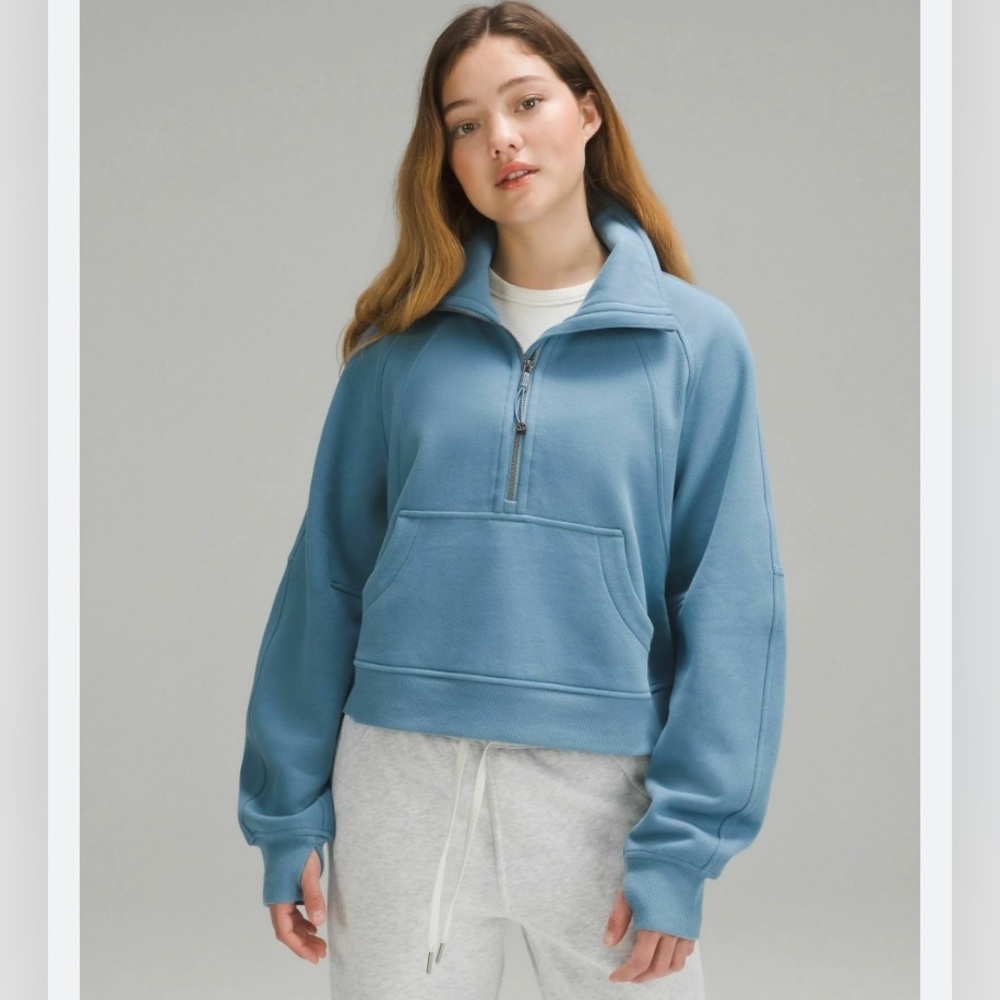 Lululemon Oversized Scuba Half-Zip Funnel Neck size XS/S in Utility Blue